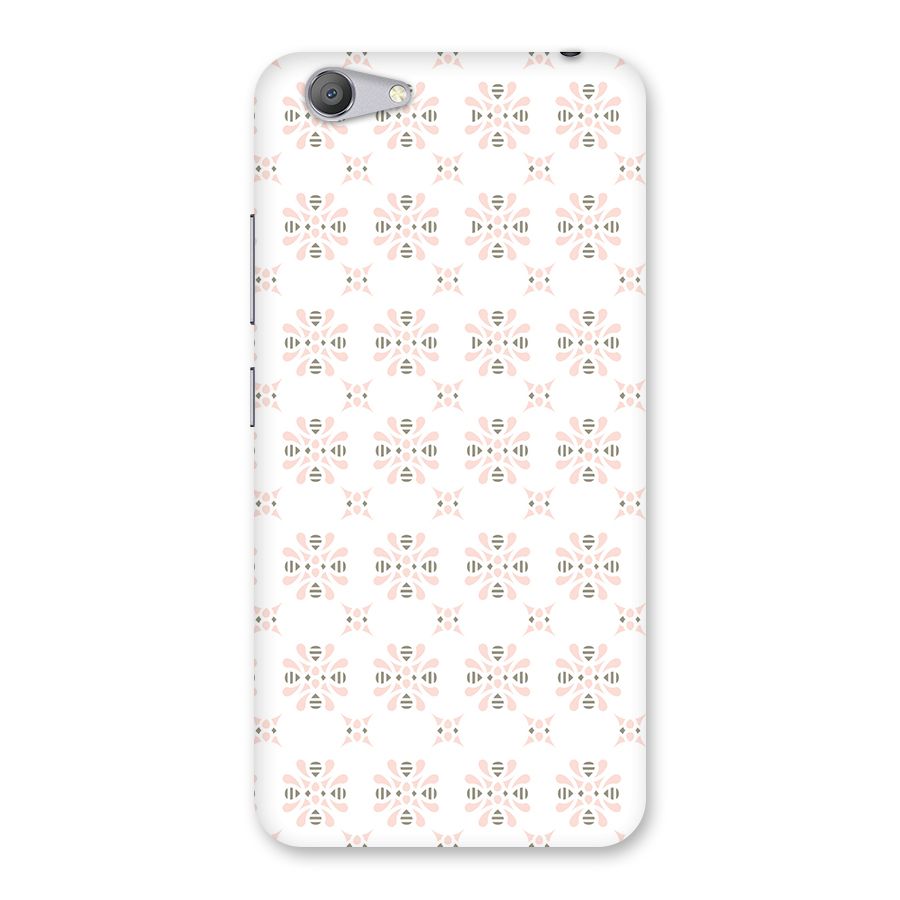 Pink Floral Pattern Back Case for Vivo Y53