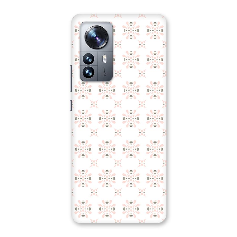 Pink Floral Pattern Back Case for Xiaomi 12 Pro