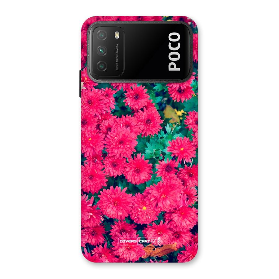 Pink Flowers Back Case for Poco M3