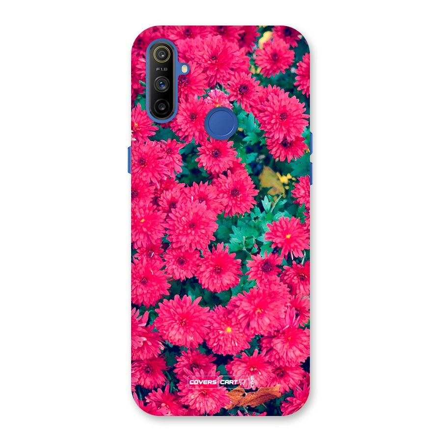 Pink Flowers Back Case for Realme Narzo 10A
