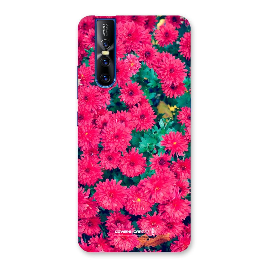 Pink Flowers Back Case for Vivo V15 Pro