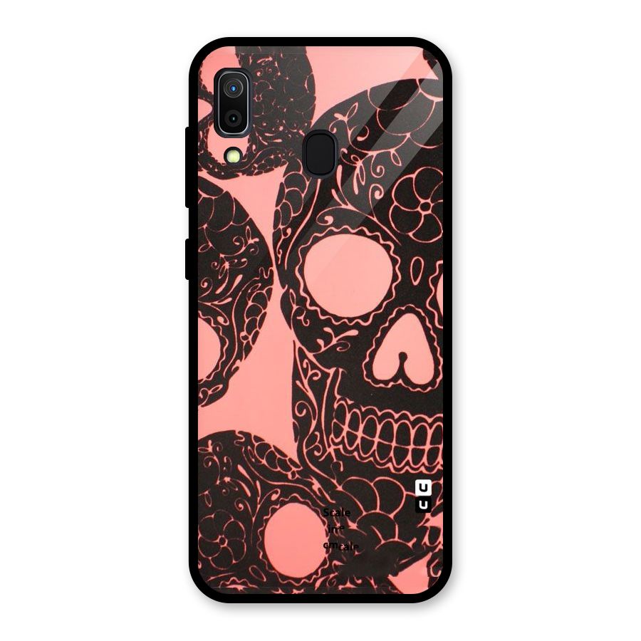 Pink Head Glass Back Case for Galaxy A30