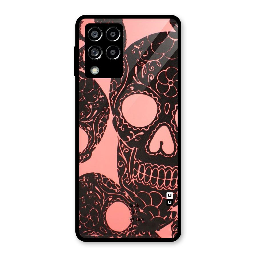 Pink Head Glass Back Case for Galaxy M53 5G