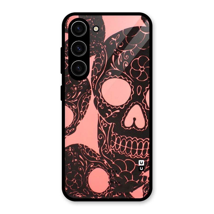Pink Head Glass Back Case for Galaxy S23