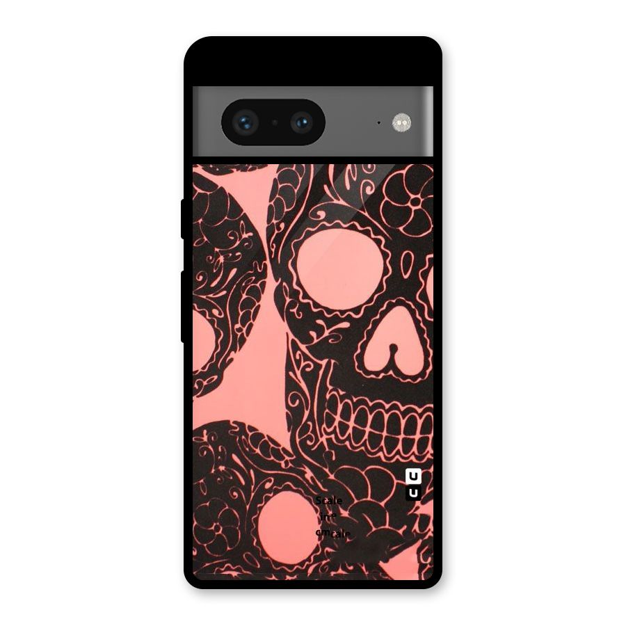 Pink Head Glass Back Case for Google Pixel 7