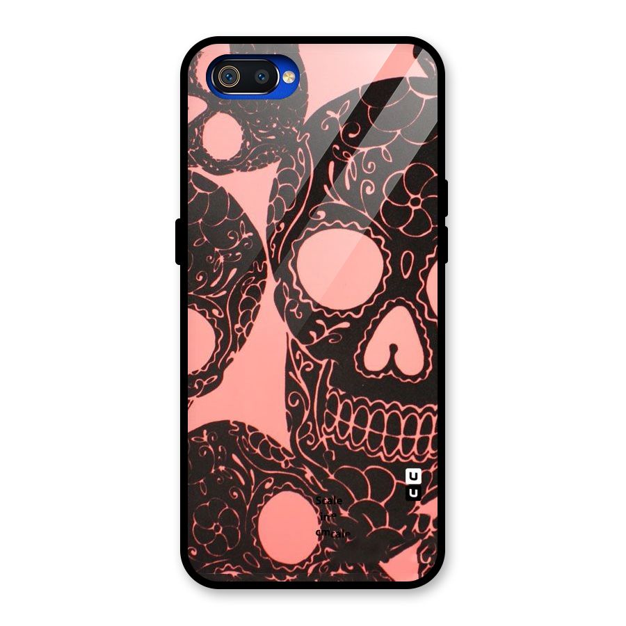Pink Head Glass Back Case for Realme C2
