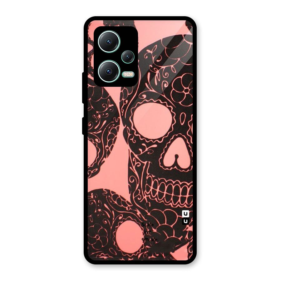 Pink Head Glass Back Case for Redmi Note 12 5G
