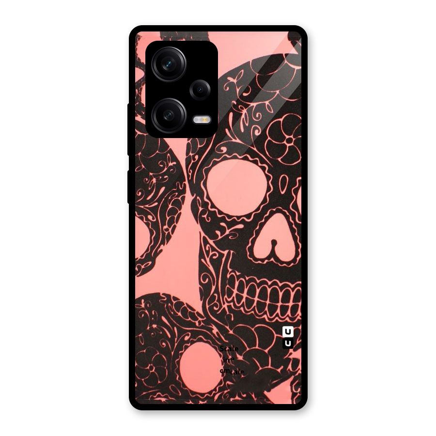 Pink Head Glass Back Case for Redmi Note 12 Pro