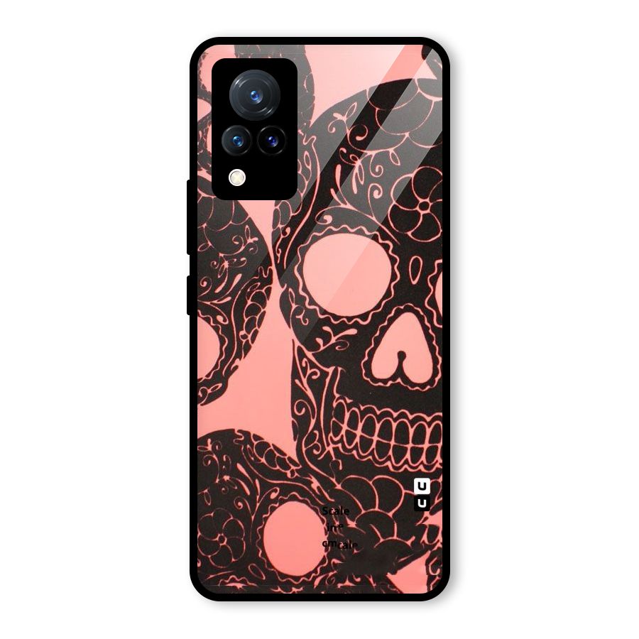 Pink Head Glass Back Case for Vivo V21 5G