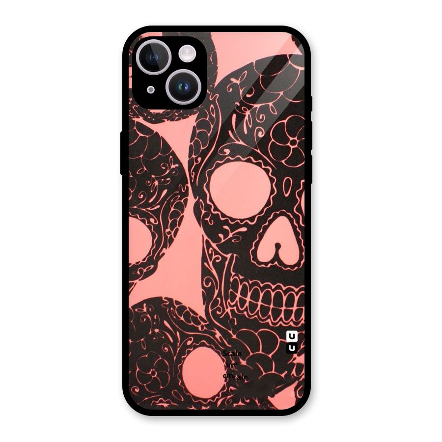 Pink Head Glass Back Case for iPhone 14 Plus