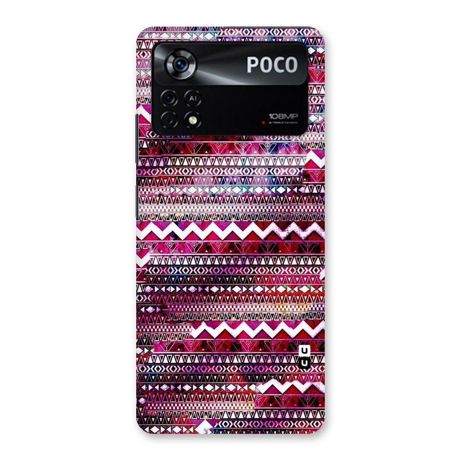 Pink Indie Pattern Back Case for Poco X4 Pro 5G
