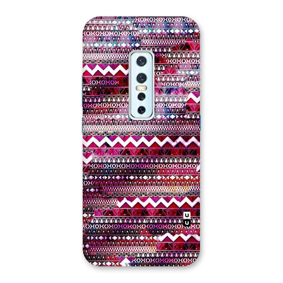 Pink Indie Pattern Back Case for Vivo V17 Pro