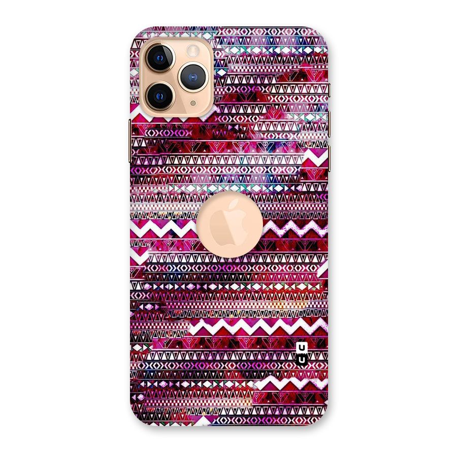 Pink Indie Pattern Back Case for iPhone 11 Pro Max Logo Cut