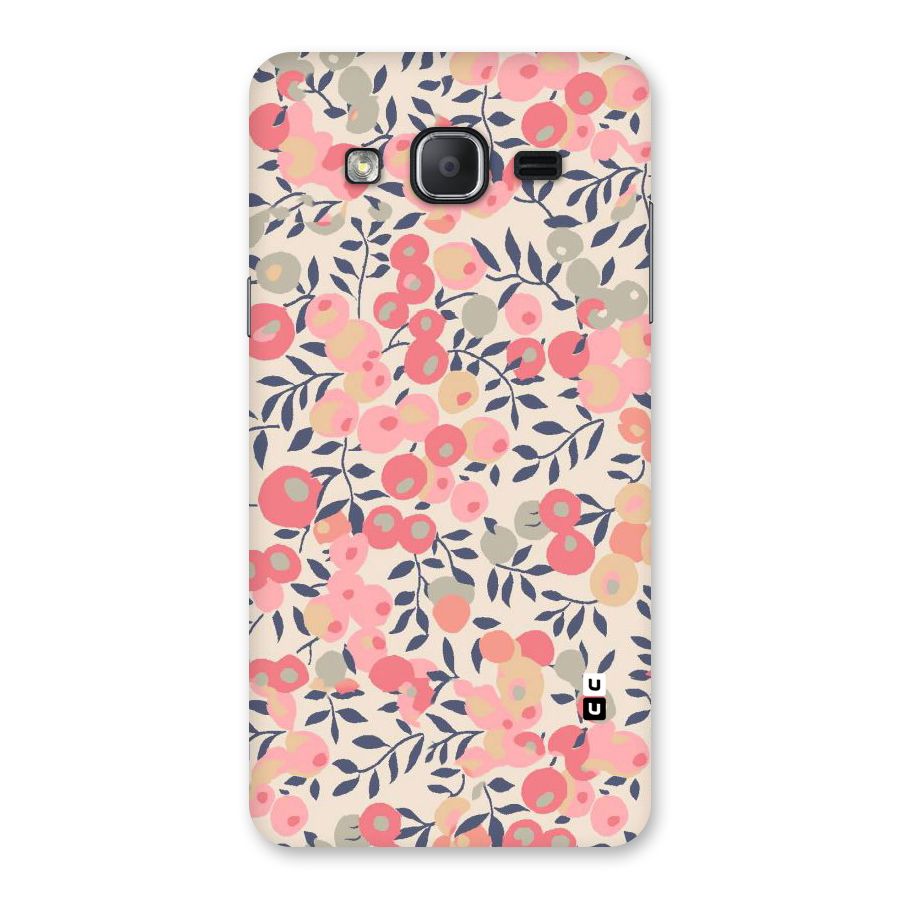 Pink Leaf Pattern Back Case for Galaxy On7 2015