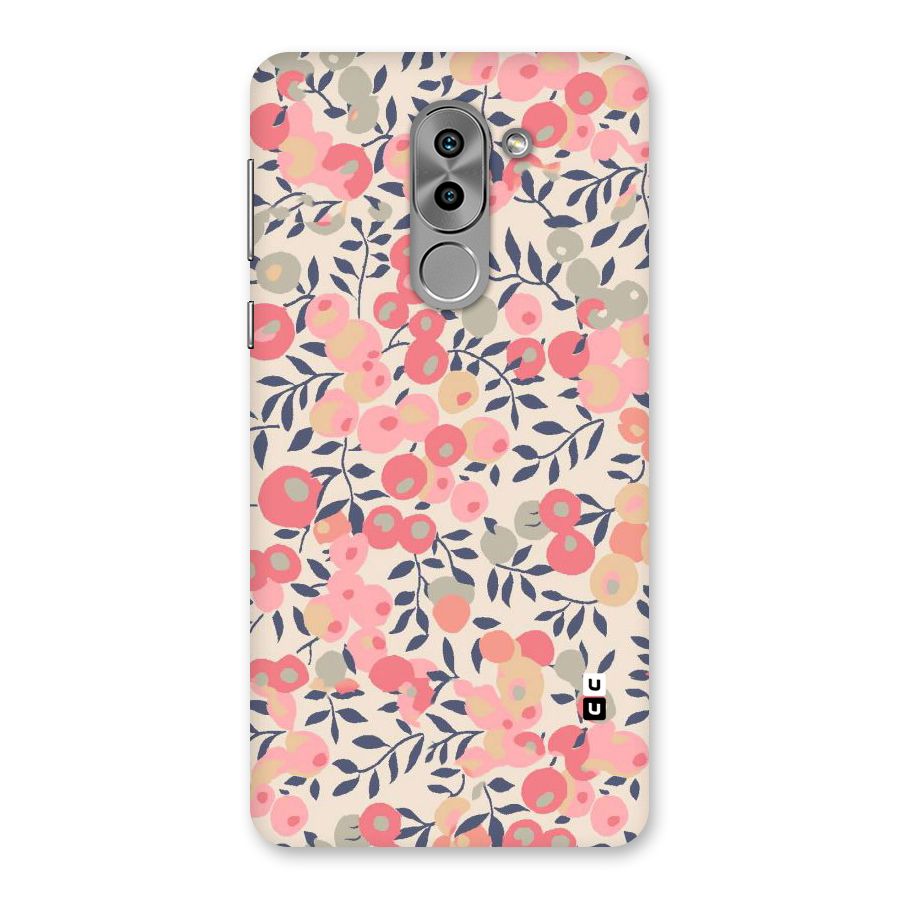 Pink Leaf Pattern Back Case for Honor 6X