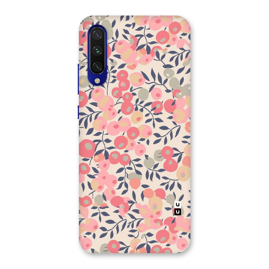 Pink Leaf Pattern Back Case for Mi A3