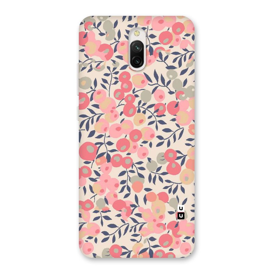 Pink Leaf Pattern Back Case for Redmi 8A Dual