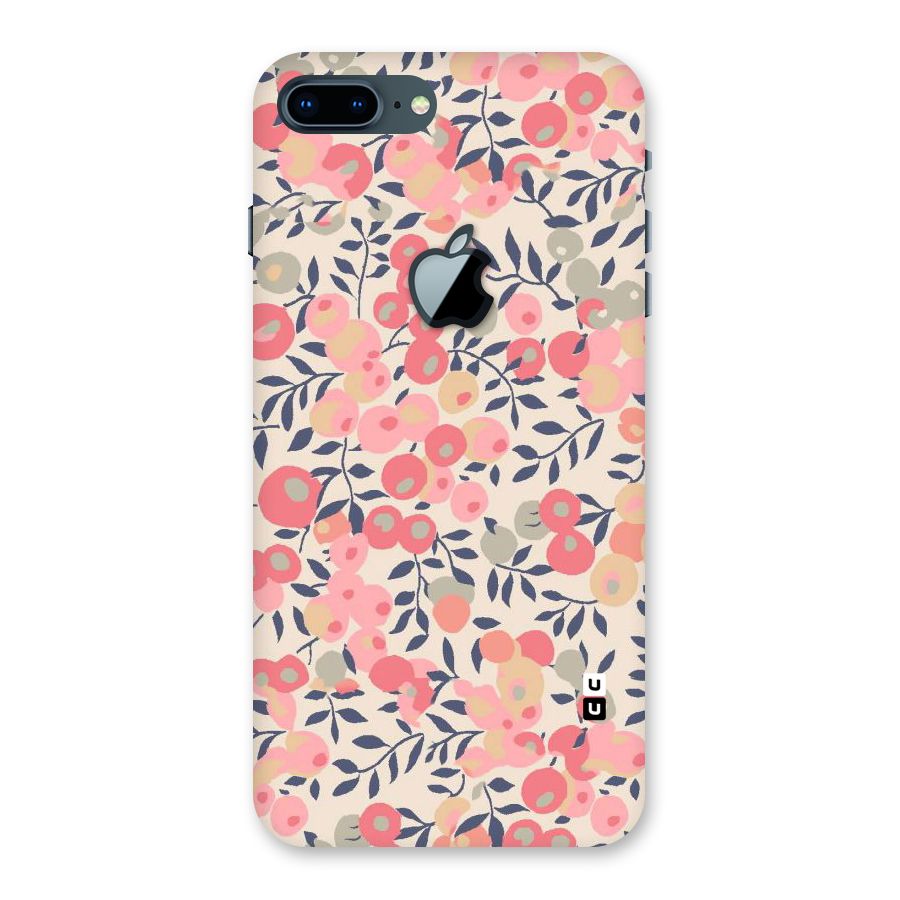 Pink Leaf Pattern Back Case for iPhone 7 Plus Apple Cut