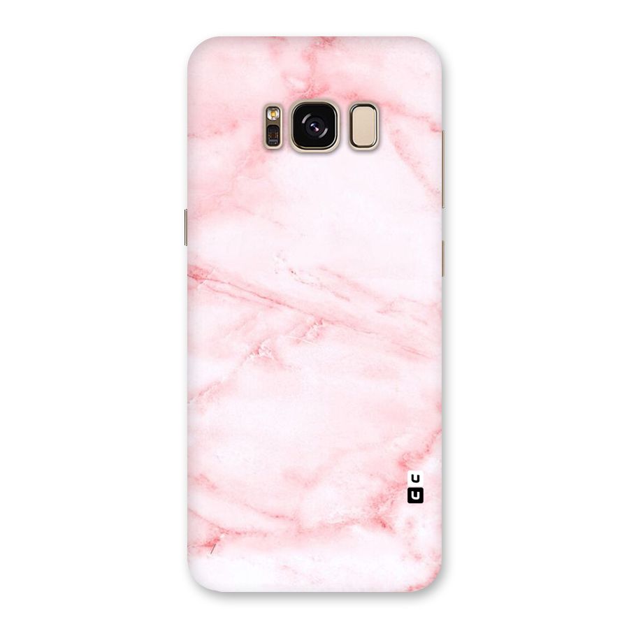 Pink Marble Print Back Case for Galaxy S8