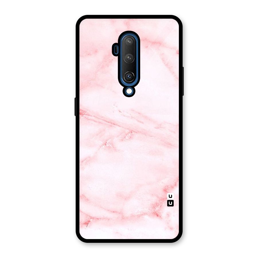 Pink Marble Print Glass Back Case for OnePlus 7T Pro