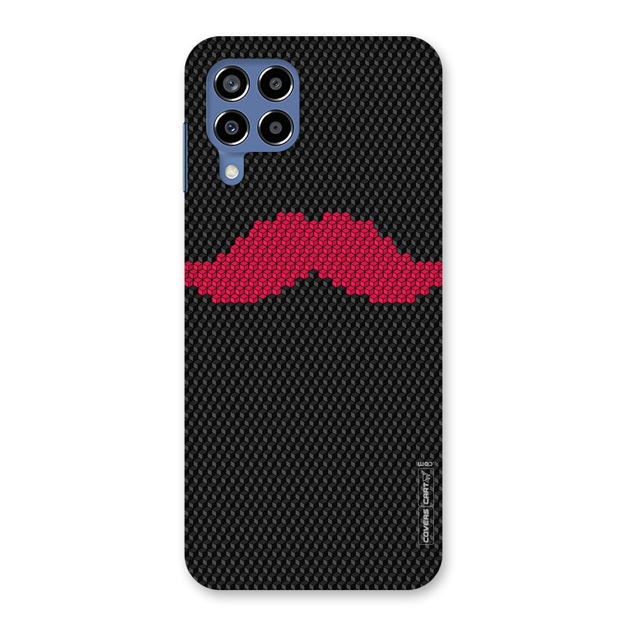 Pink Moustache Back Case for Galaxy M53 5G