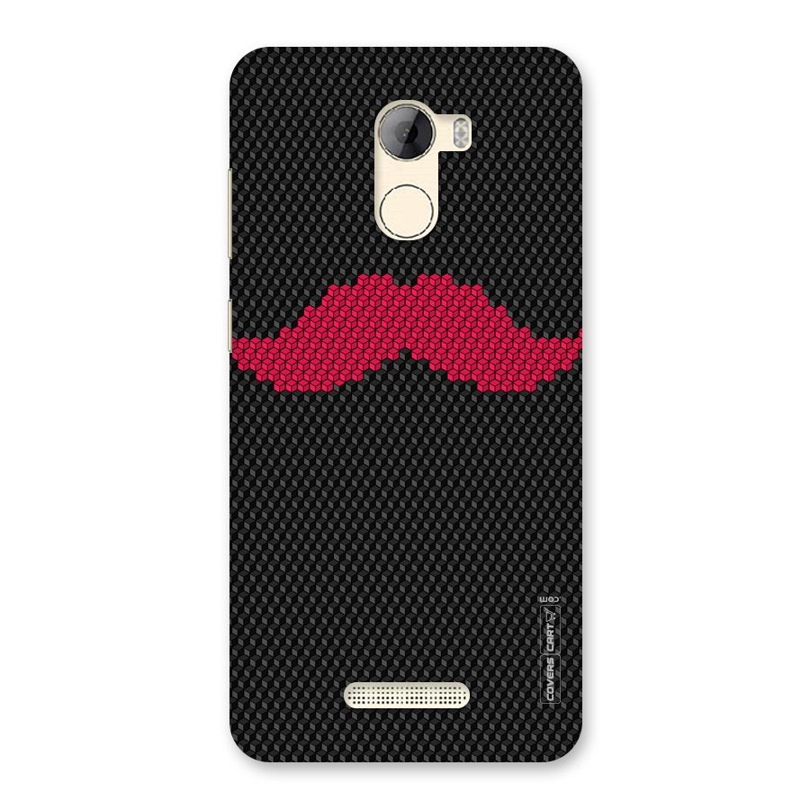 Pink Moustache Back Case for Gionee A1 LIte