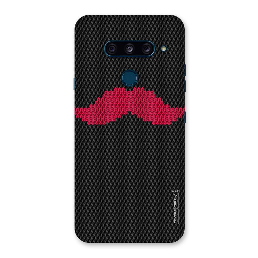 Pink Moustache Back Case for LG  V40 ThinQ