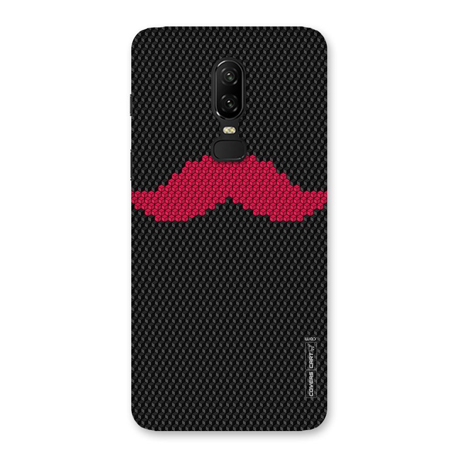 Pink Moustache Back Case for OnePlus 6