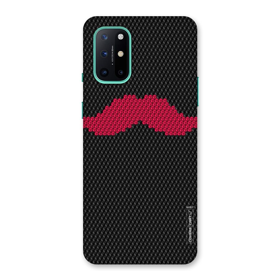 Pink Moustache Back Case for OnePlus 8T