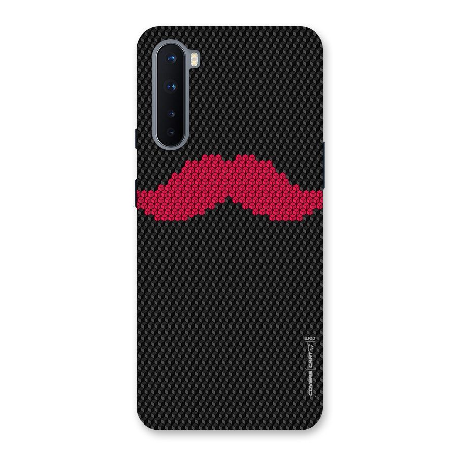 Pink Moustache Back Case for OnePlus Nord