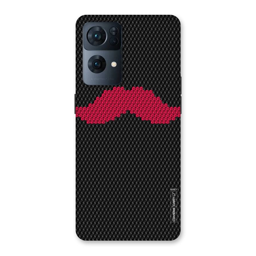 Pink Moustache Back Case for Oppo Reno7 Pro 5G