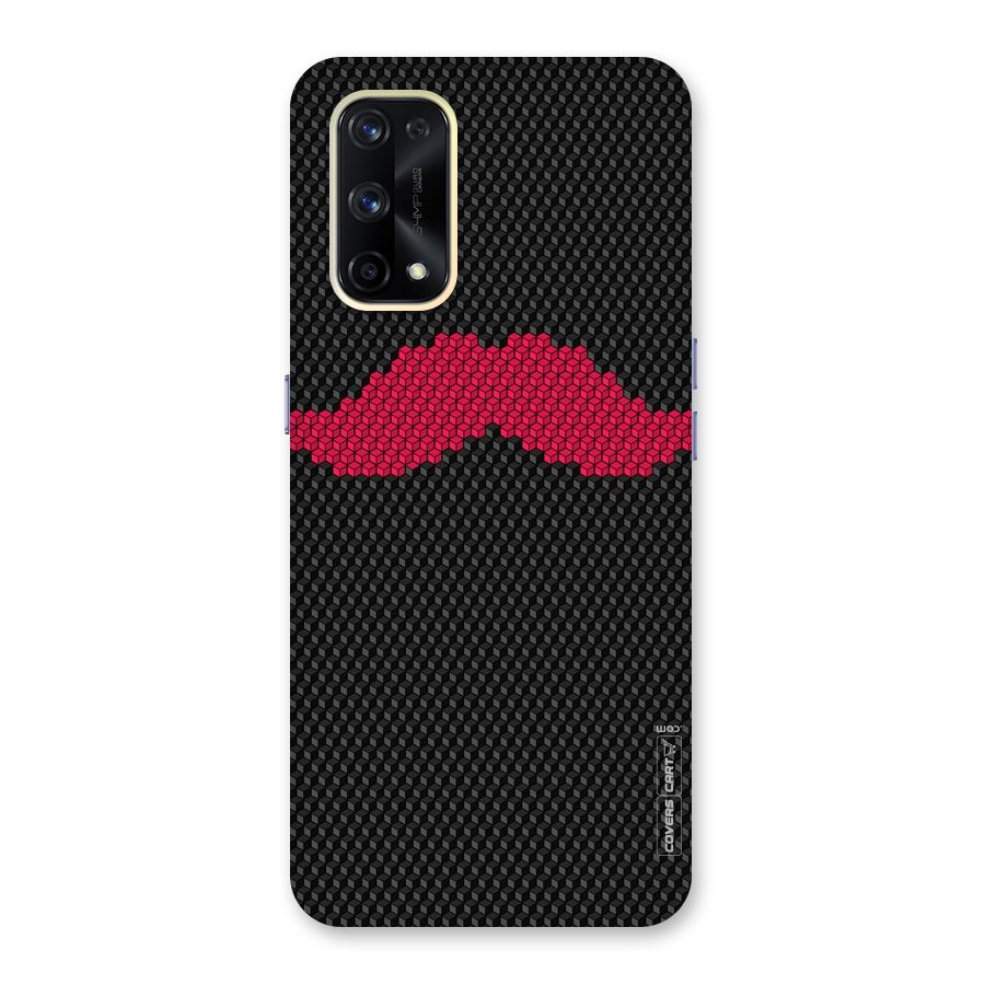 Pink Moustache Glass Back Case for Realme X7 Pro