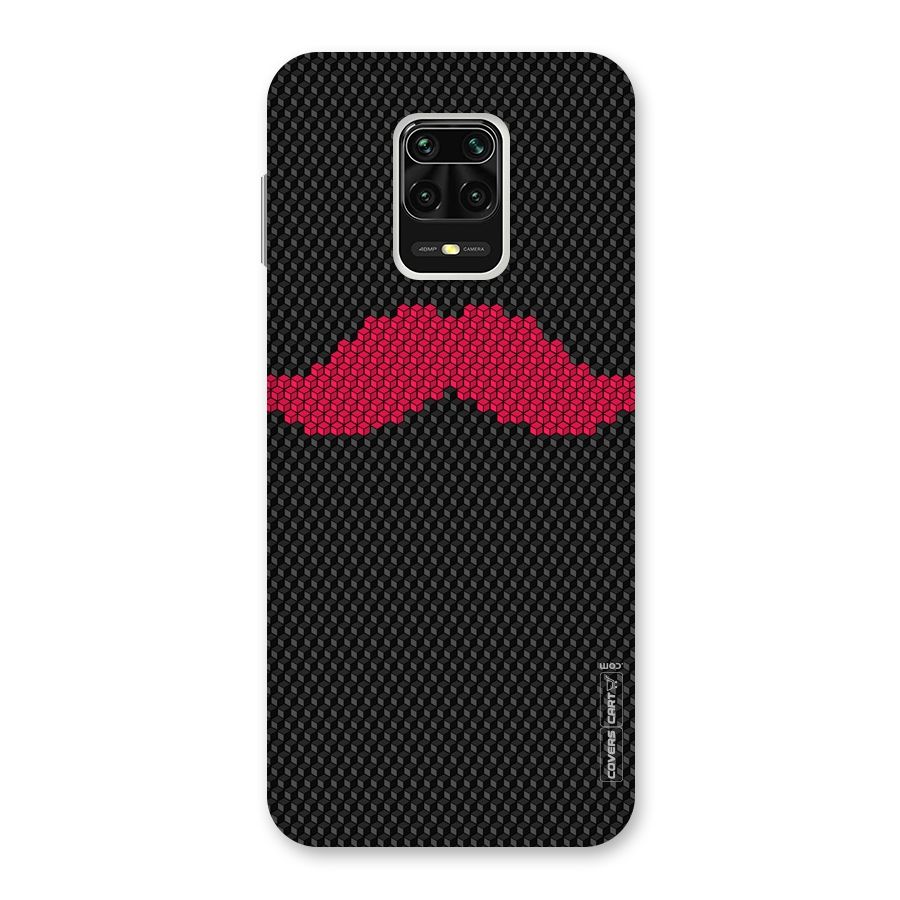 Pink Moustache Back Case for Redmi Note 9 Pro