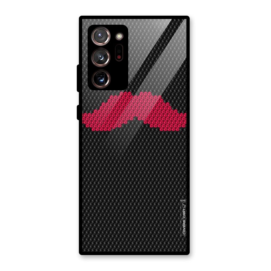 Pink Moustache Glass Back Case for Galaxy Note 20 Ultra 5G