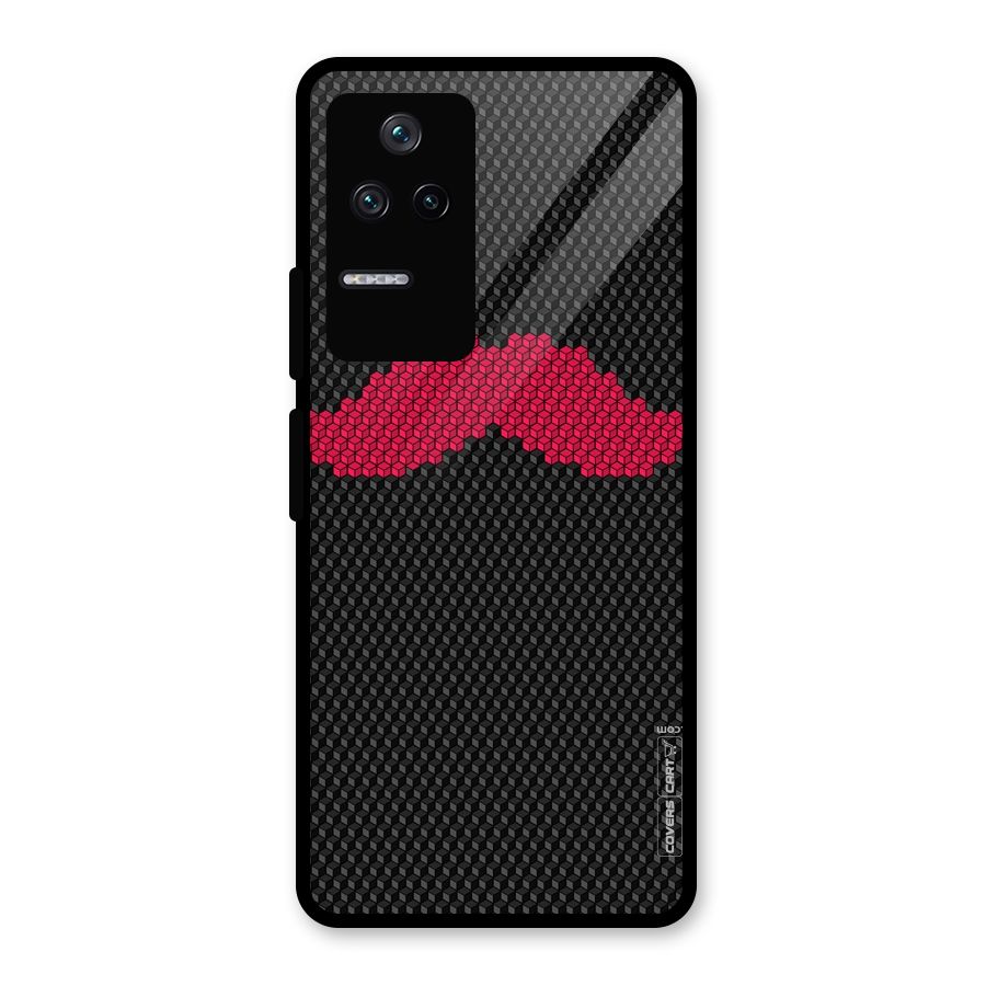 Pink Moustache Glass Back Case for Poco F4 5G