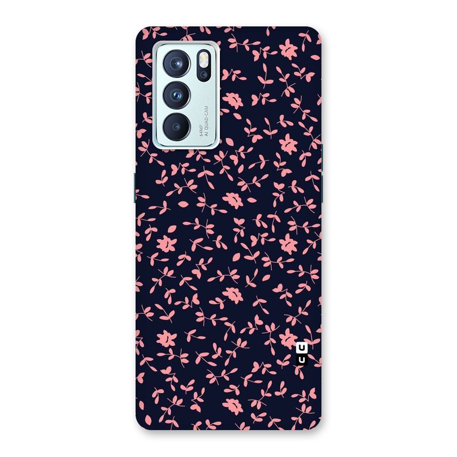 Pink Plant Design Back Case for Oppo Reno6 Pro 5G