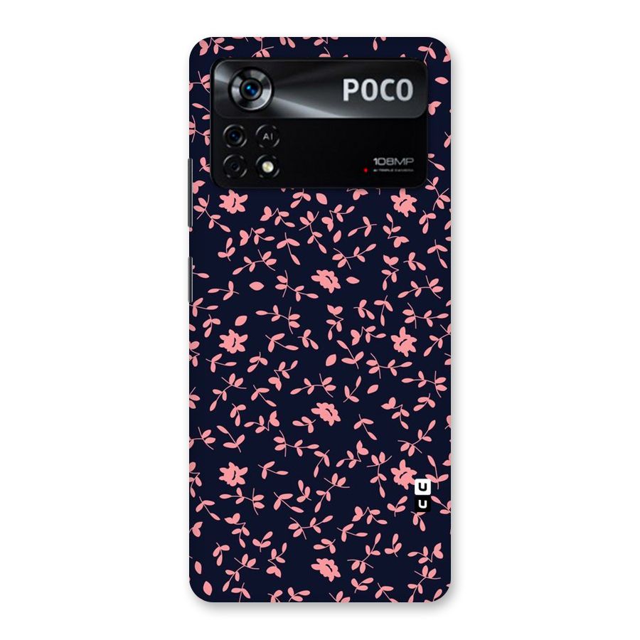 Pink Plant Design Back Case for Poco X4 Pro 5G