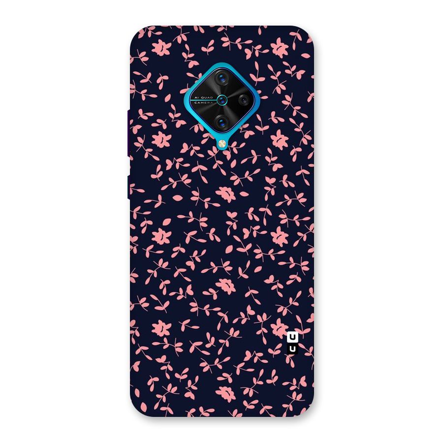 Pink Plant Design Back Case for Vivo S1 Pro