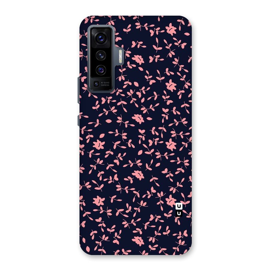 Pink Plant Design Back Case for Vivo X50