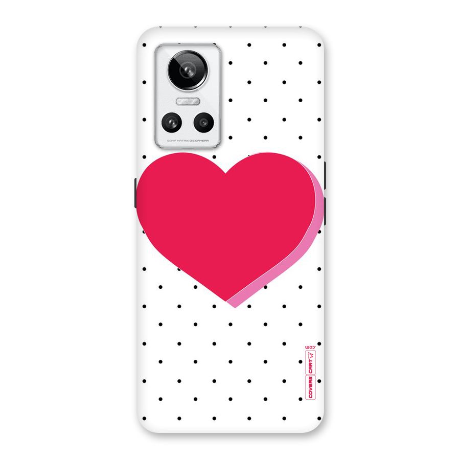 Pink Polka Heart Back Case for Realme GT Neo 3