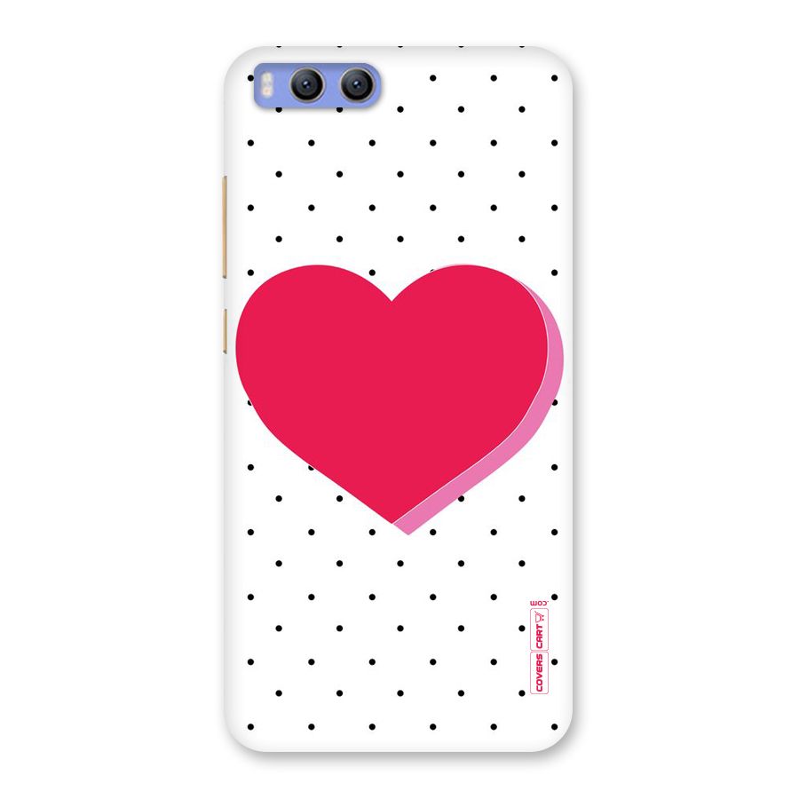 Pink Polka Heart Back Case for Xiaomi Mi 6