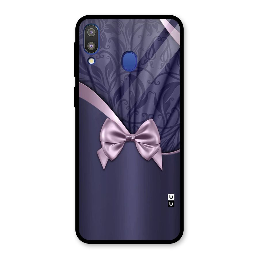 Pink Ribbon Glass Back Case for Galaxy M20