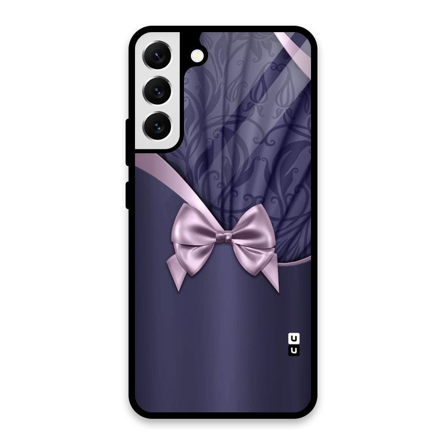 Pink Ribbon Glass Back Case for Galaxy S22 Plus 5G