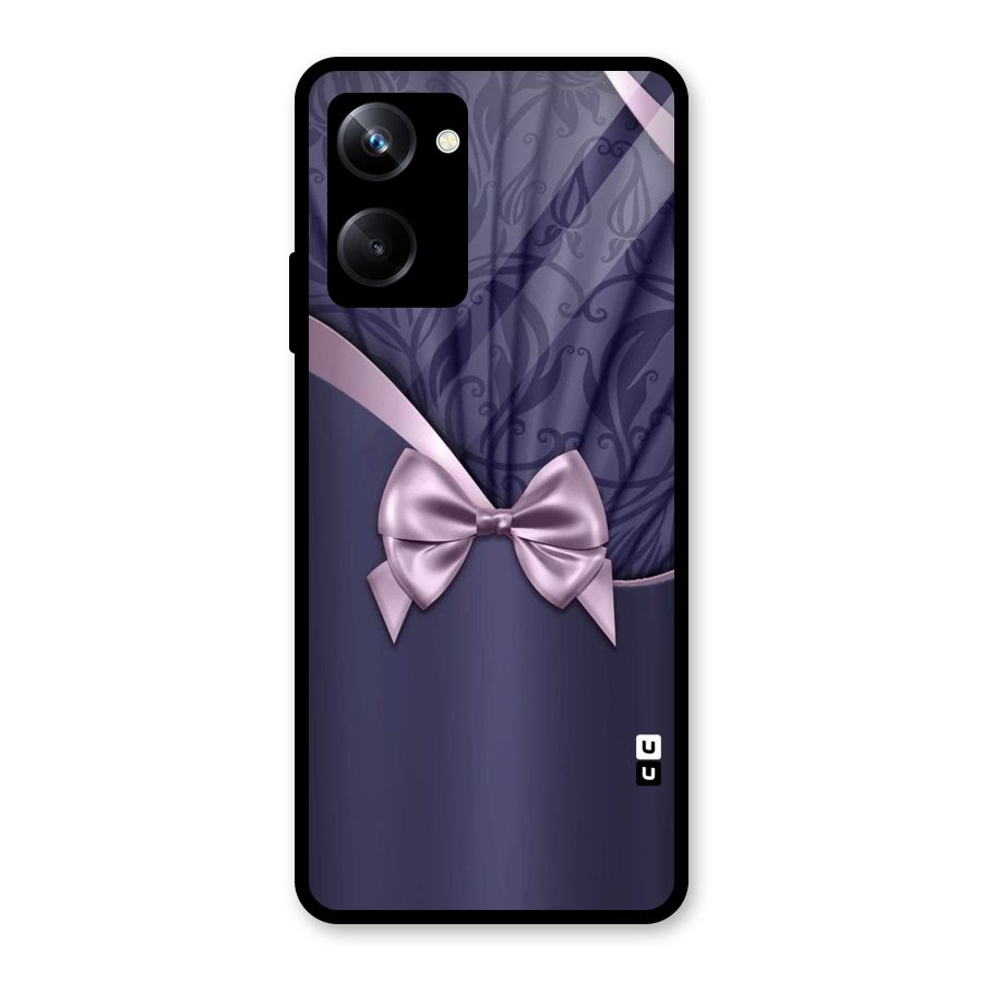 Pink Ribbon Glass Back Case for Realme 10 Pro