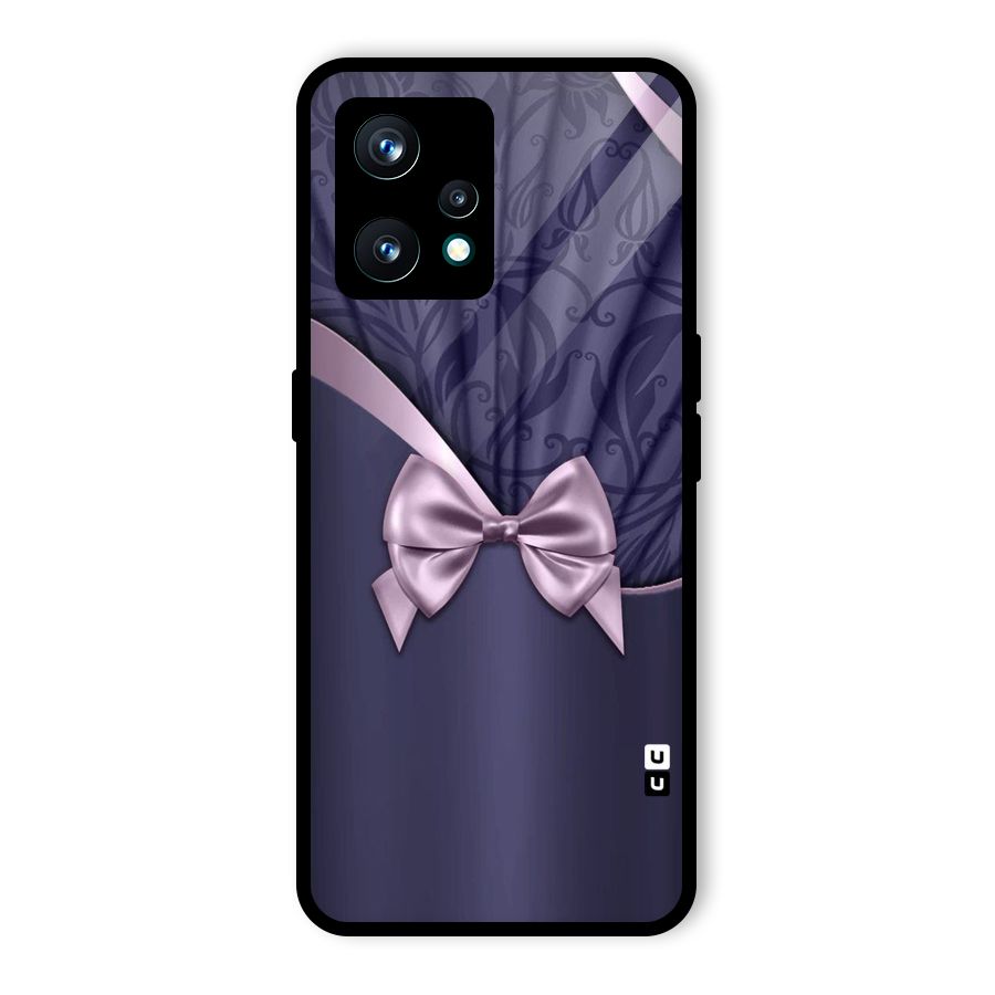 Pink Ribbon Glass Back Case for Realme 9 Pro Plus 5G