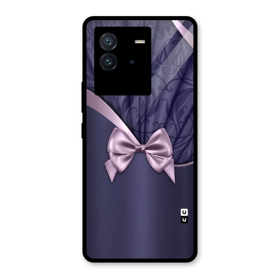 Pink Ribbon Glass Back Case for Vivo iQOO Neo 6 5G