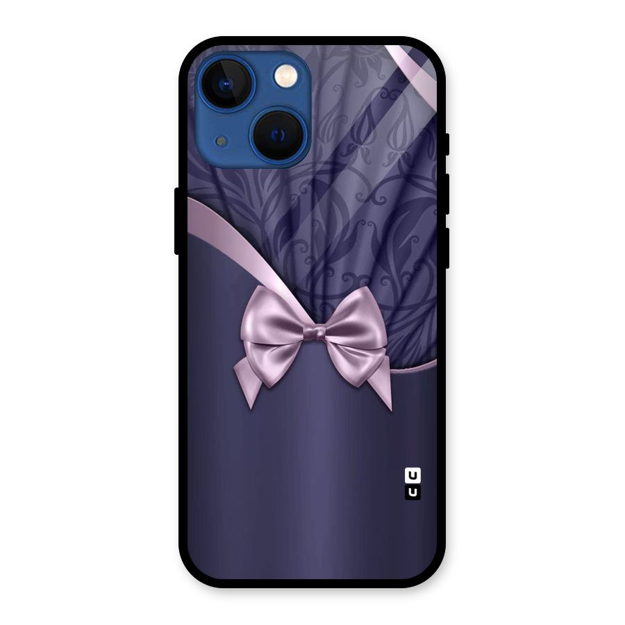 Pink Ribbon Glass Back Case for iPhone 13 Mini