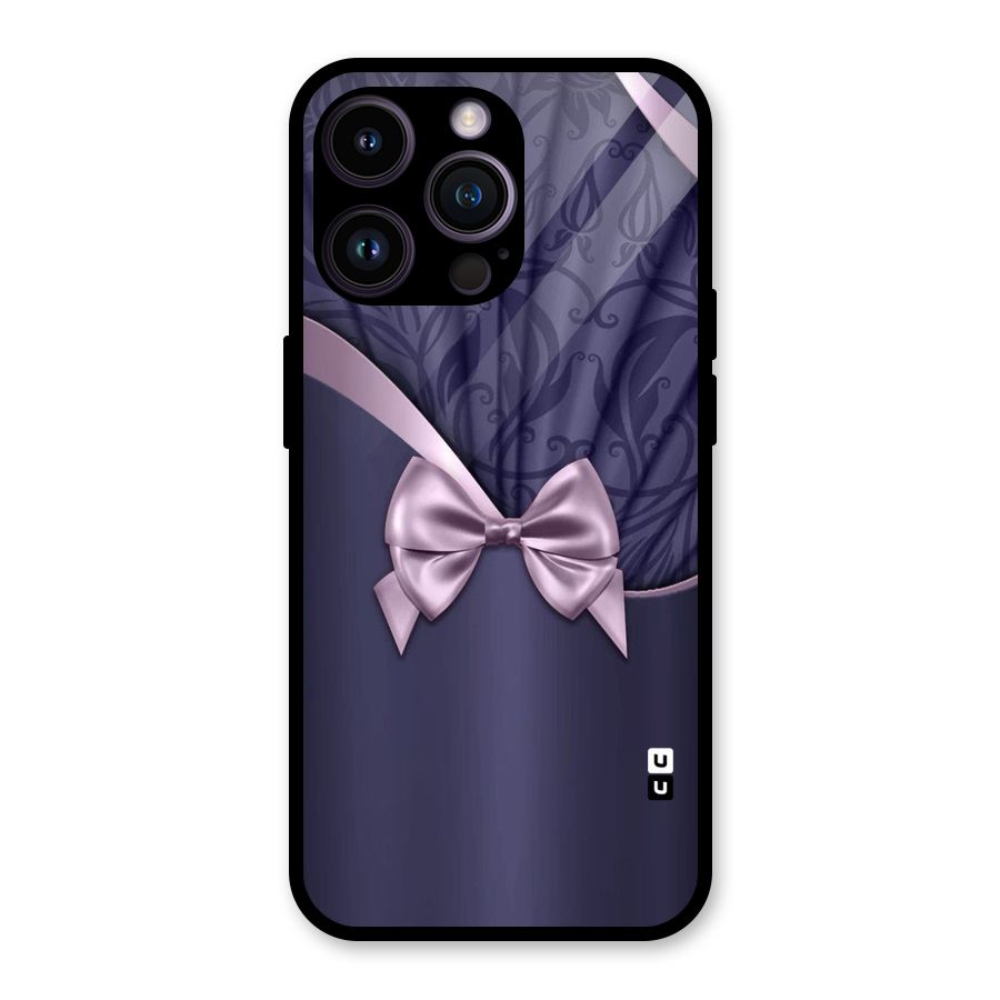Pink Ribbon Glass Back Case for iPhone 14 Pro Max