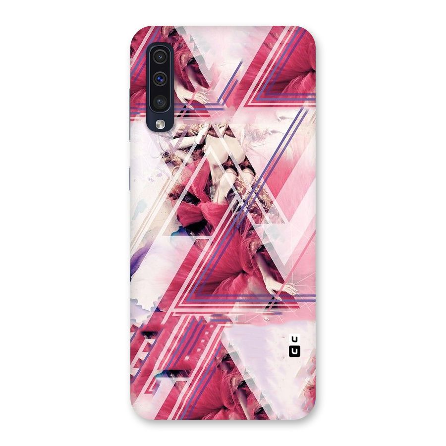 Pink Rose Abstract Back Case for Galaxy A50s