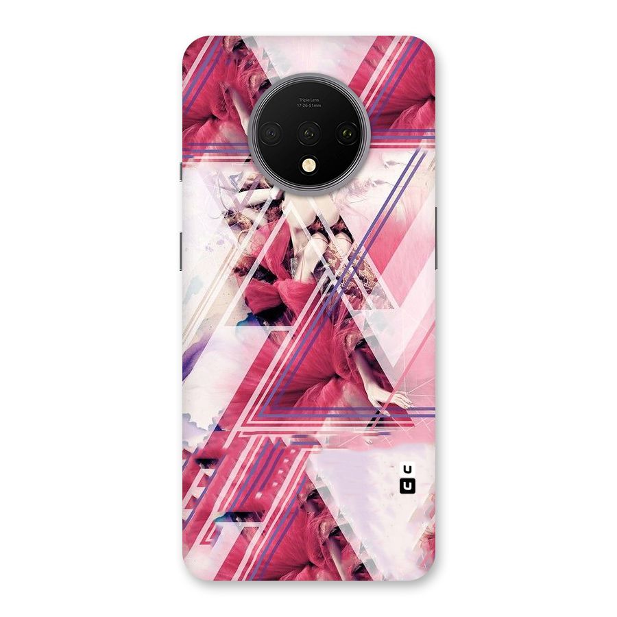 Pink Rose Abstract Back Case for OnePlus 7T